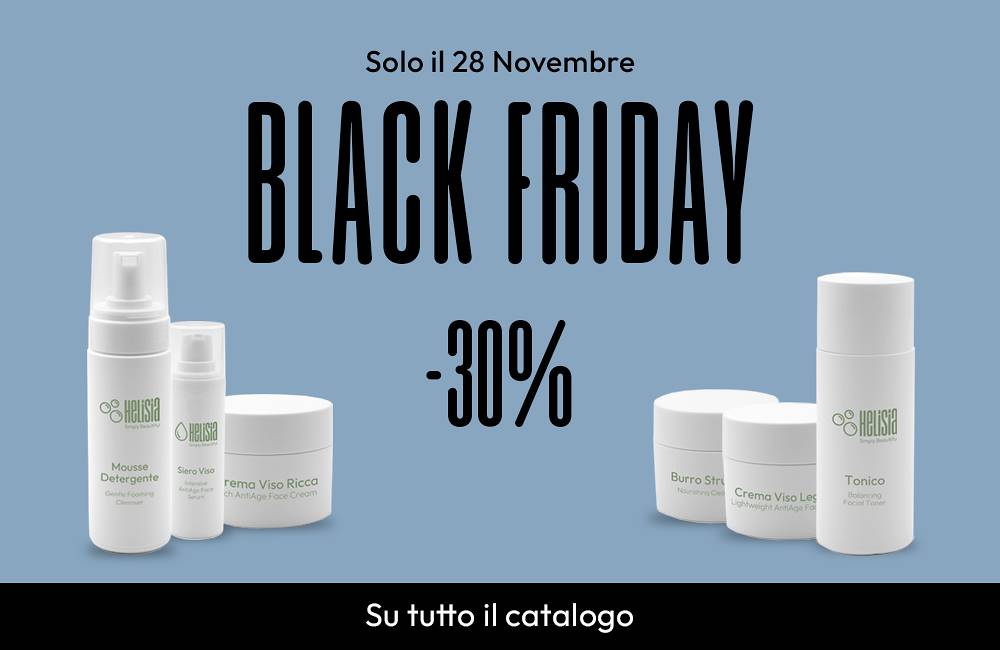 Il Black Friday che non ti aspettavi: 30% di sconto su tutta la skincare